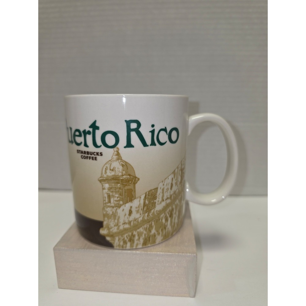 Starbucks "Global Icon" collection ceramic mug Puerto Rico coffee cup